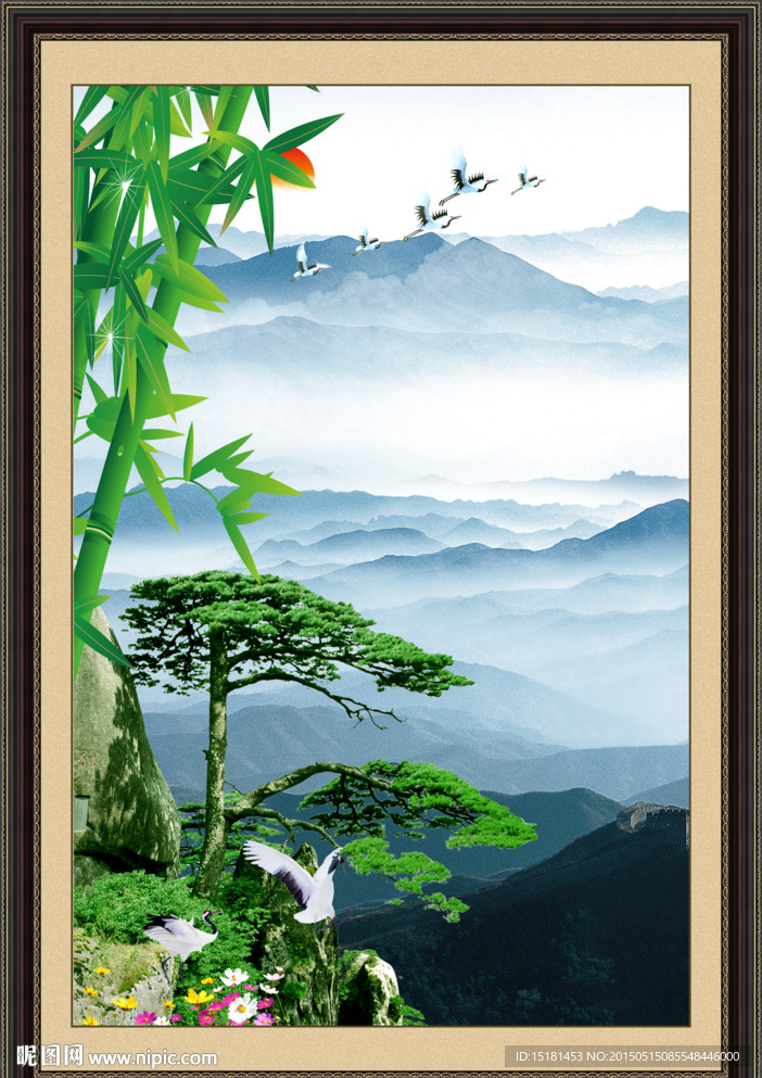 迎客松风景