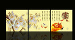 玉兰花家无框画背景图片