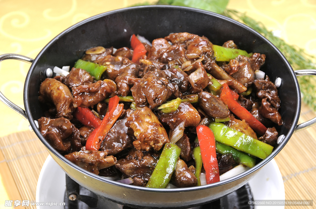 干锅鸡杂