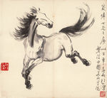 徐悲鸿 奔马图