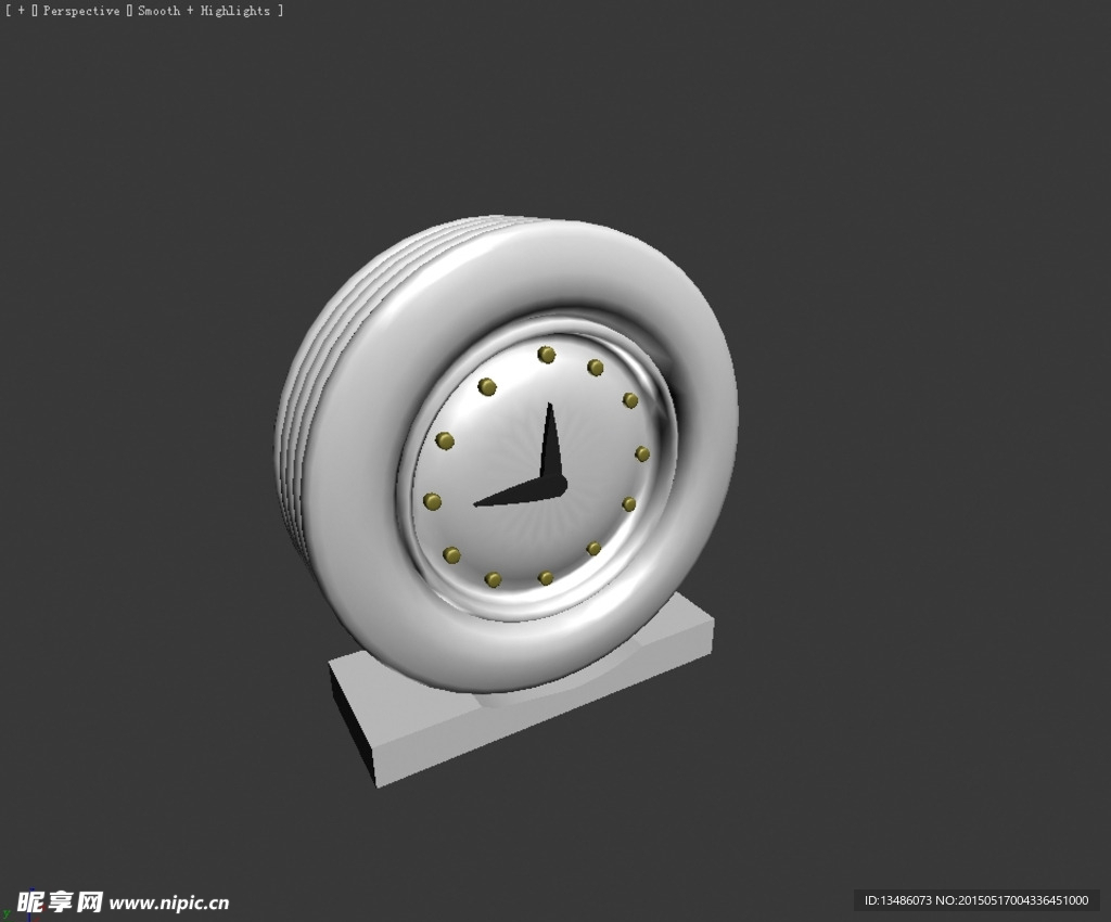 小闹钟3d模型