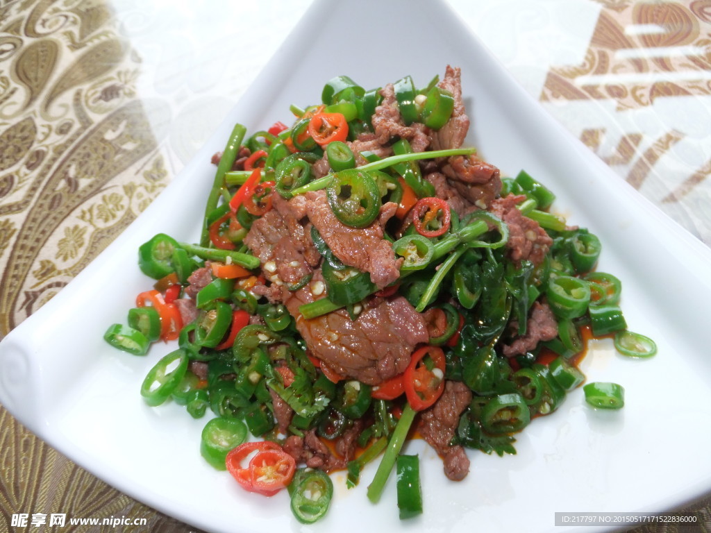 青椒肉片