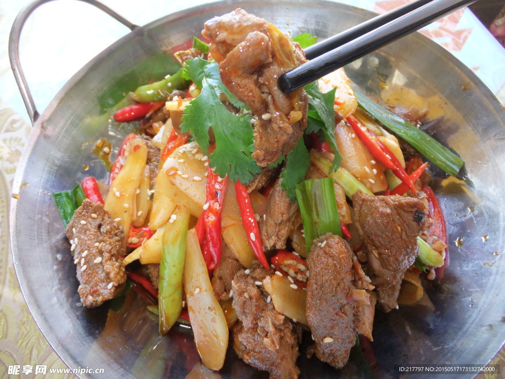 干锅牛肉