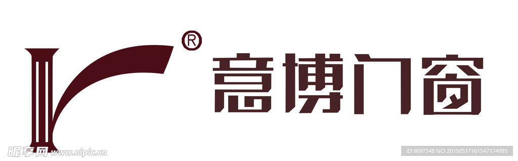 意博门窗logo