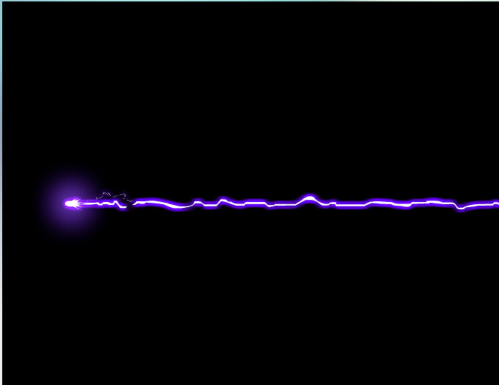紫色电流电击flash动画效果