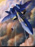 太空堡垒战机油画