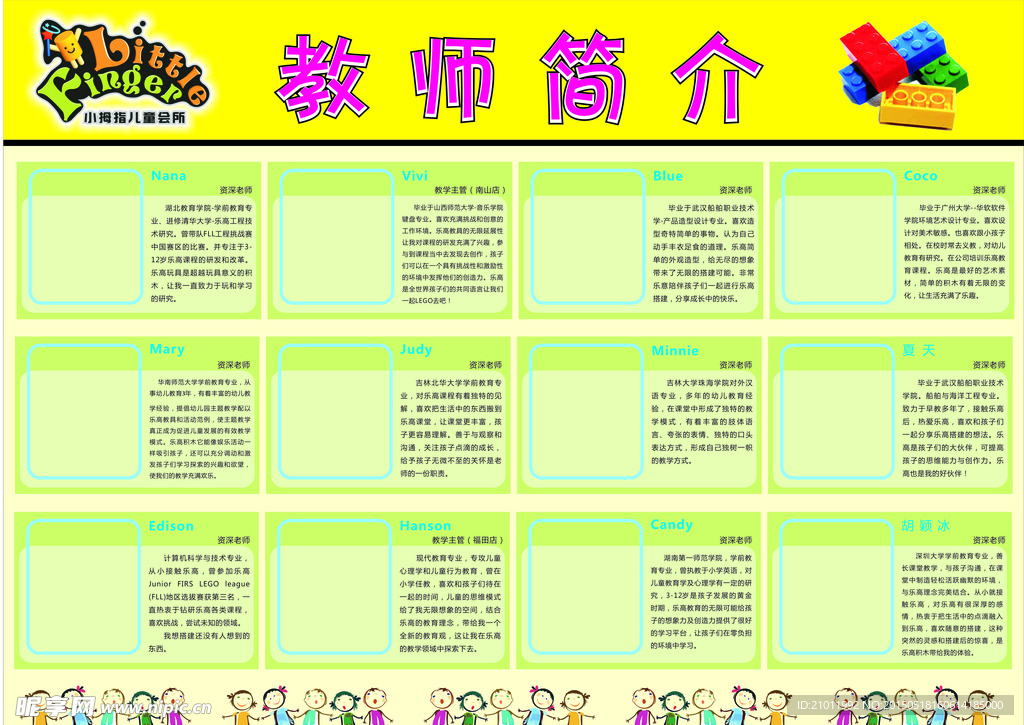 幼儿园教师简介
