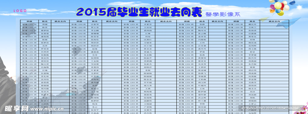 就业表橱窗