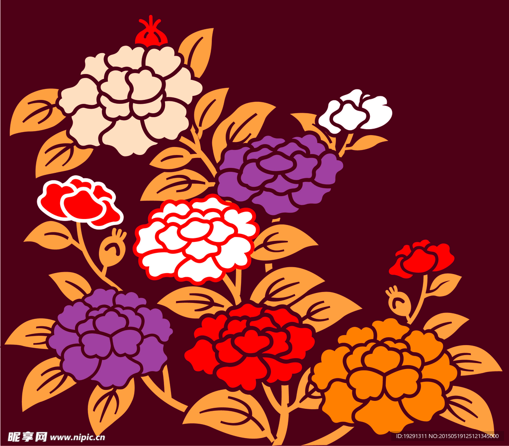 花卉背景设计