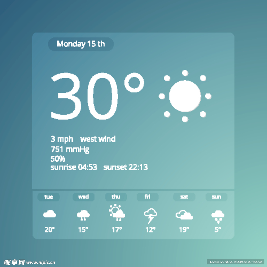 天气图标