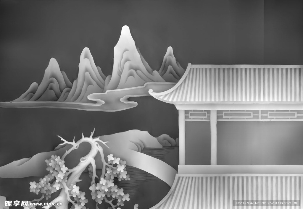 庭院山水风景
