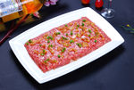 冬菜蒸牛肉饼