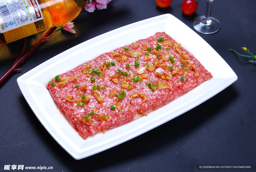 冬菜蒸牛肉饼