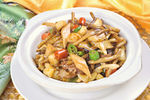 蒜烧牛肉野山菌