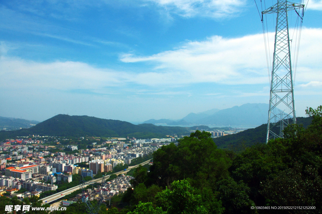 海滨山水 山岚铁塔