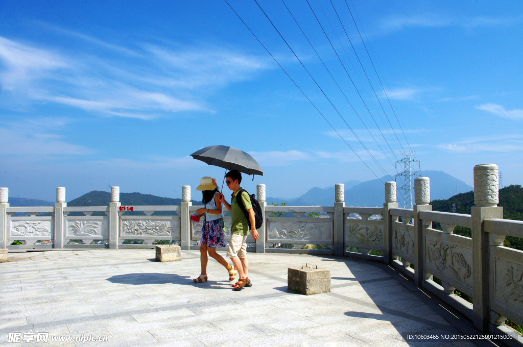 海滨风光 峭壁广场