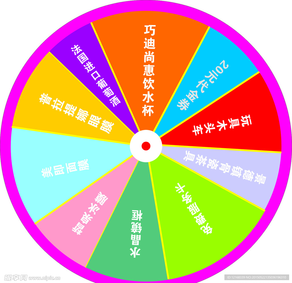 化妆店 抽奖转盘