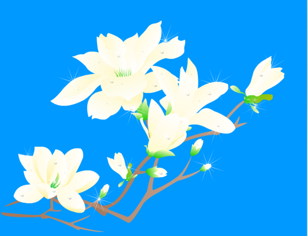 闪闪发光的花朵flash动画