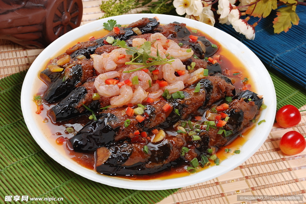 虾仁麒麟茄