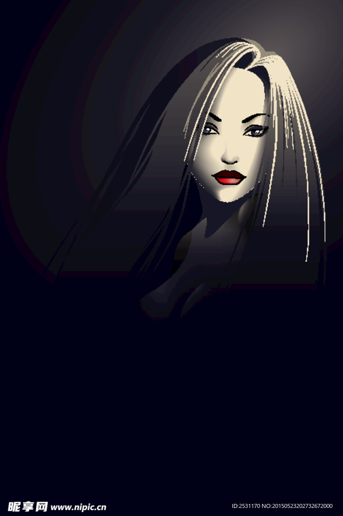 素描女性