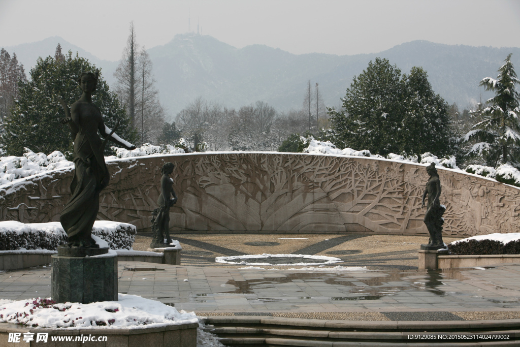 杭州花圃 雪后初晴