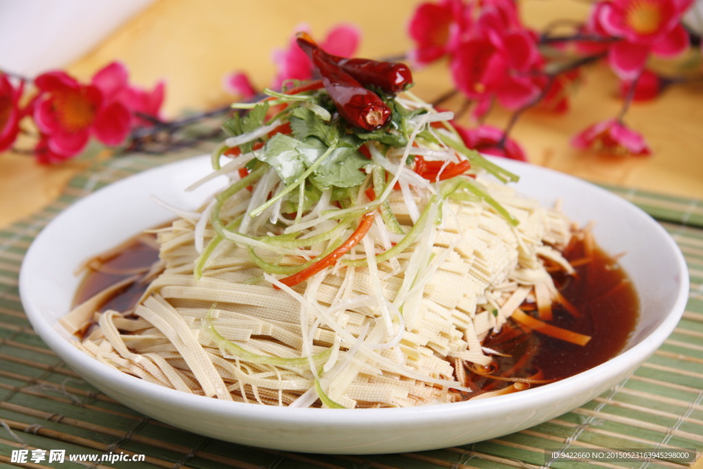 炝捞干豆腐