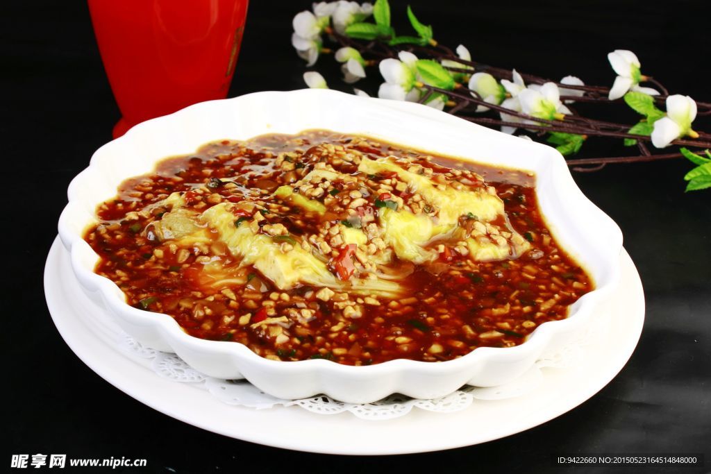 香菇肉末蒸豆腐