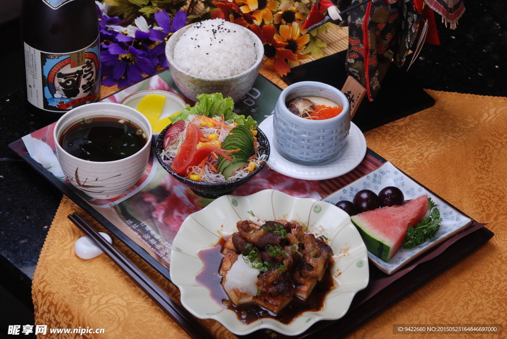 豆腐牛肉七味烧套餐