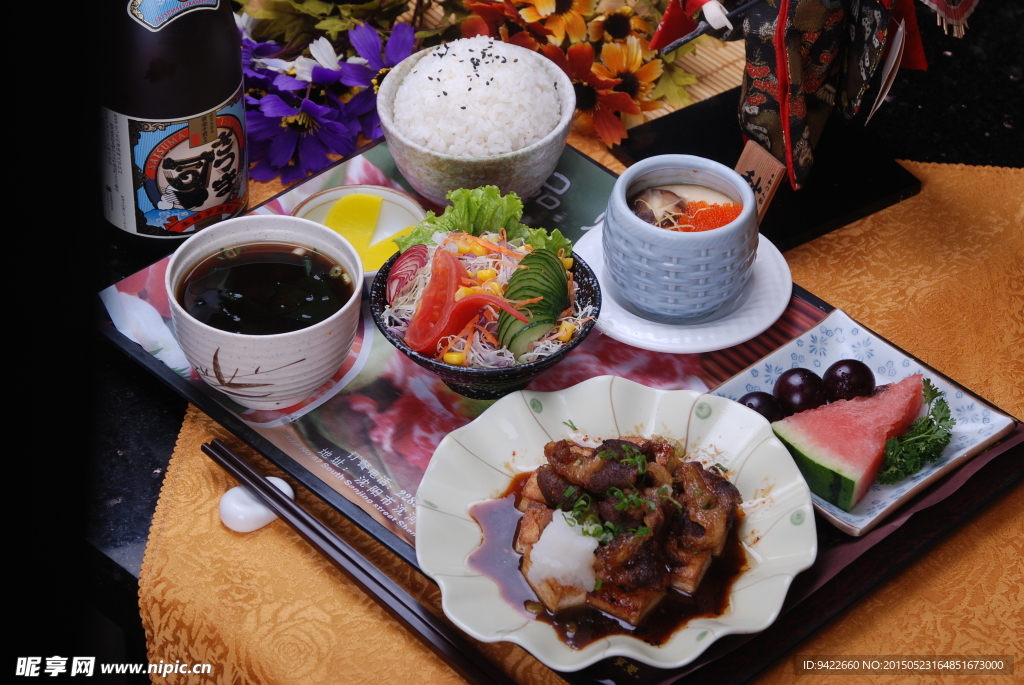 豆腐牛肉七味烧套餐