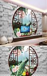 3D墙体山水画背景墙