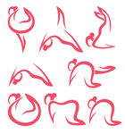 简洁的瑜伽动作 瑜伽logo