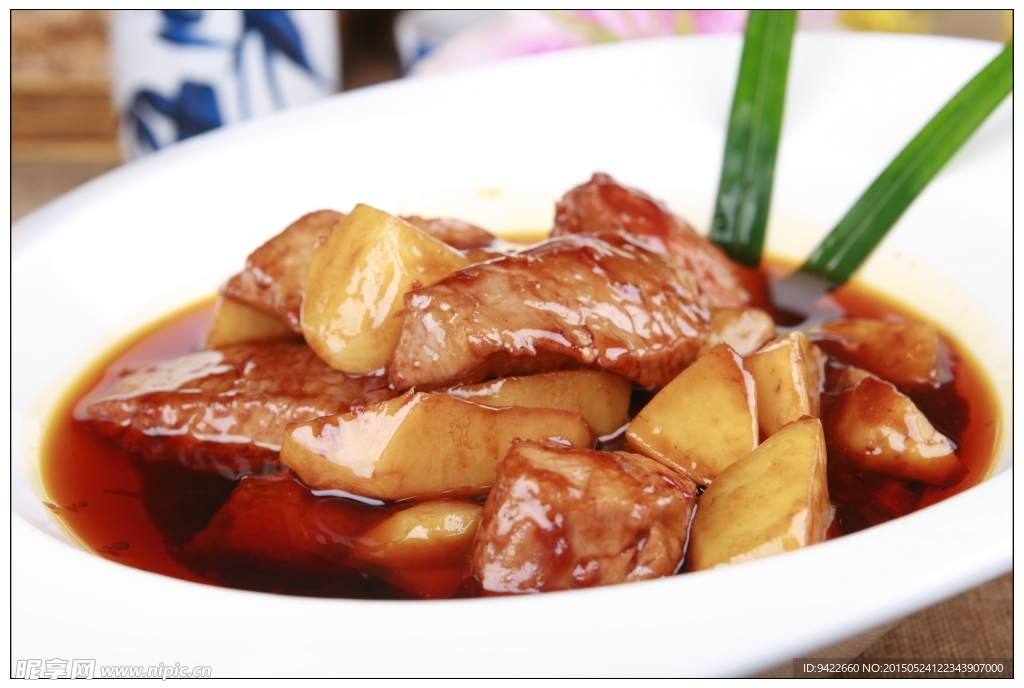 香烧瓦片鹿肉