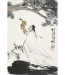 刘旦宅 渊明采菊图