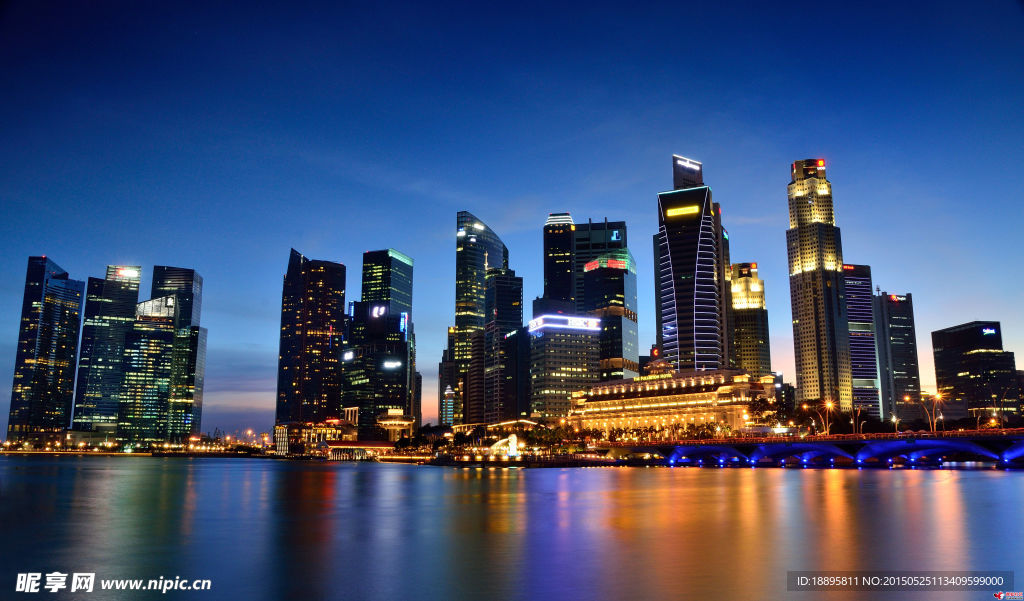 新加坡 城市夜景