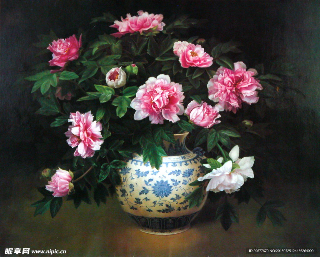 瓶子中花