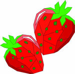 卡通水果草莓