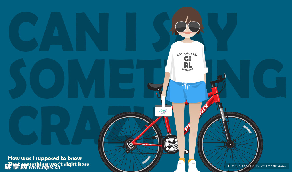夏日时尚女孩插画