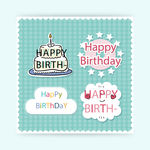 清新生日标签