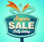 supen sale 促销牌