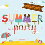 summer 夏天 字体