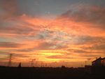 如火一般的夕阳