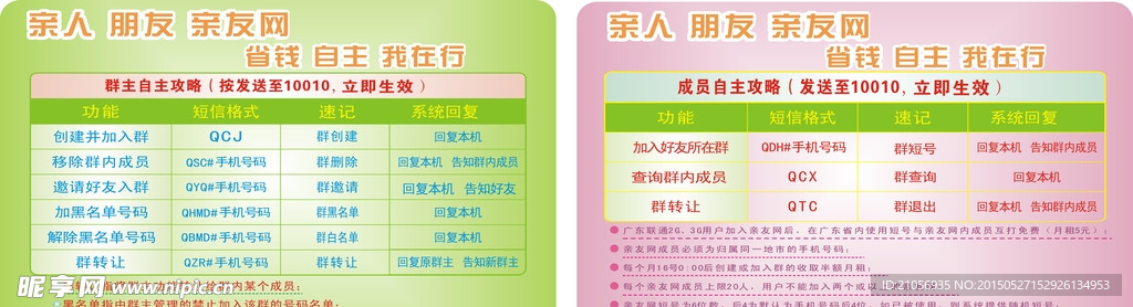 联通亲友网卡片