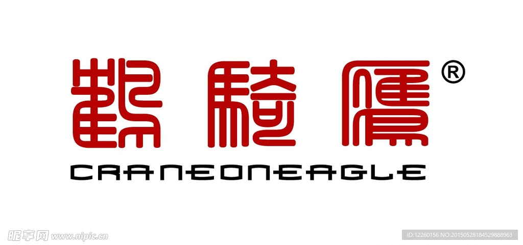 鹤骑鹰标志logo设计