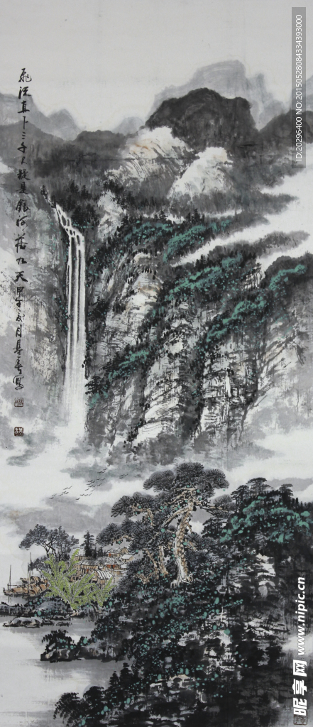高山流水国画