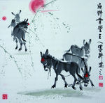 国画 驴