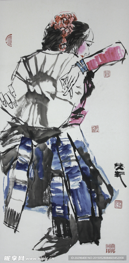 国画异族女子