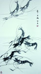国画 虾