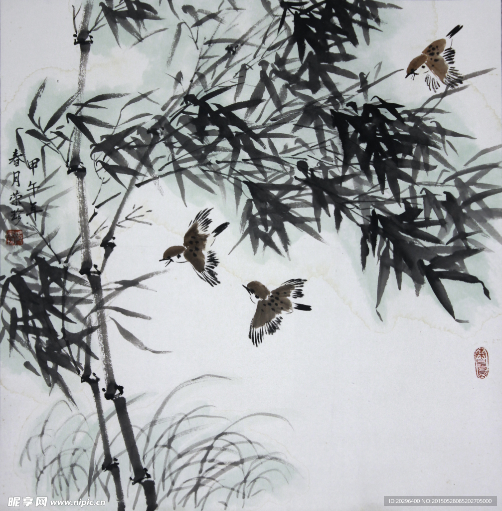 国画竹子