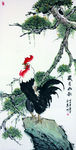 国画公鸡
