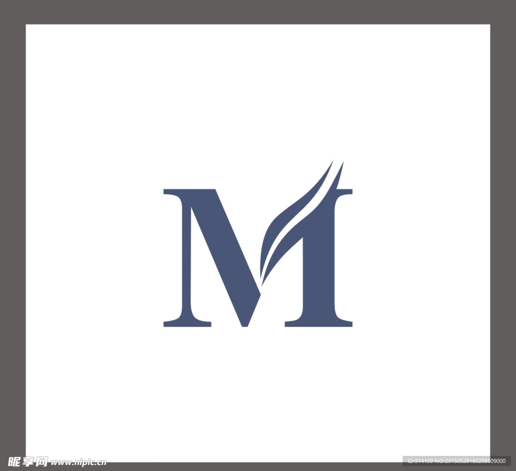 字母M标志设计